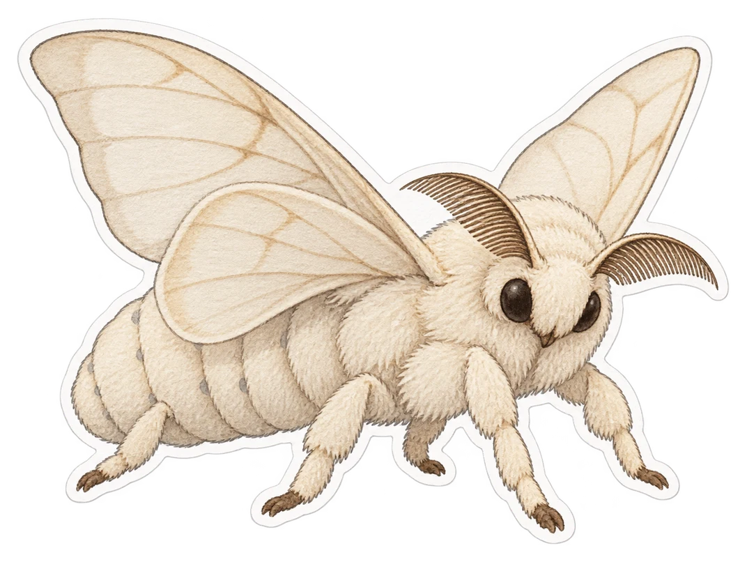 Le bombyx du mûrier (Bombyx mori)