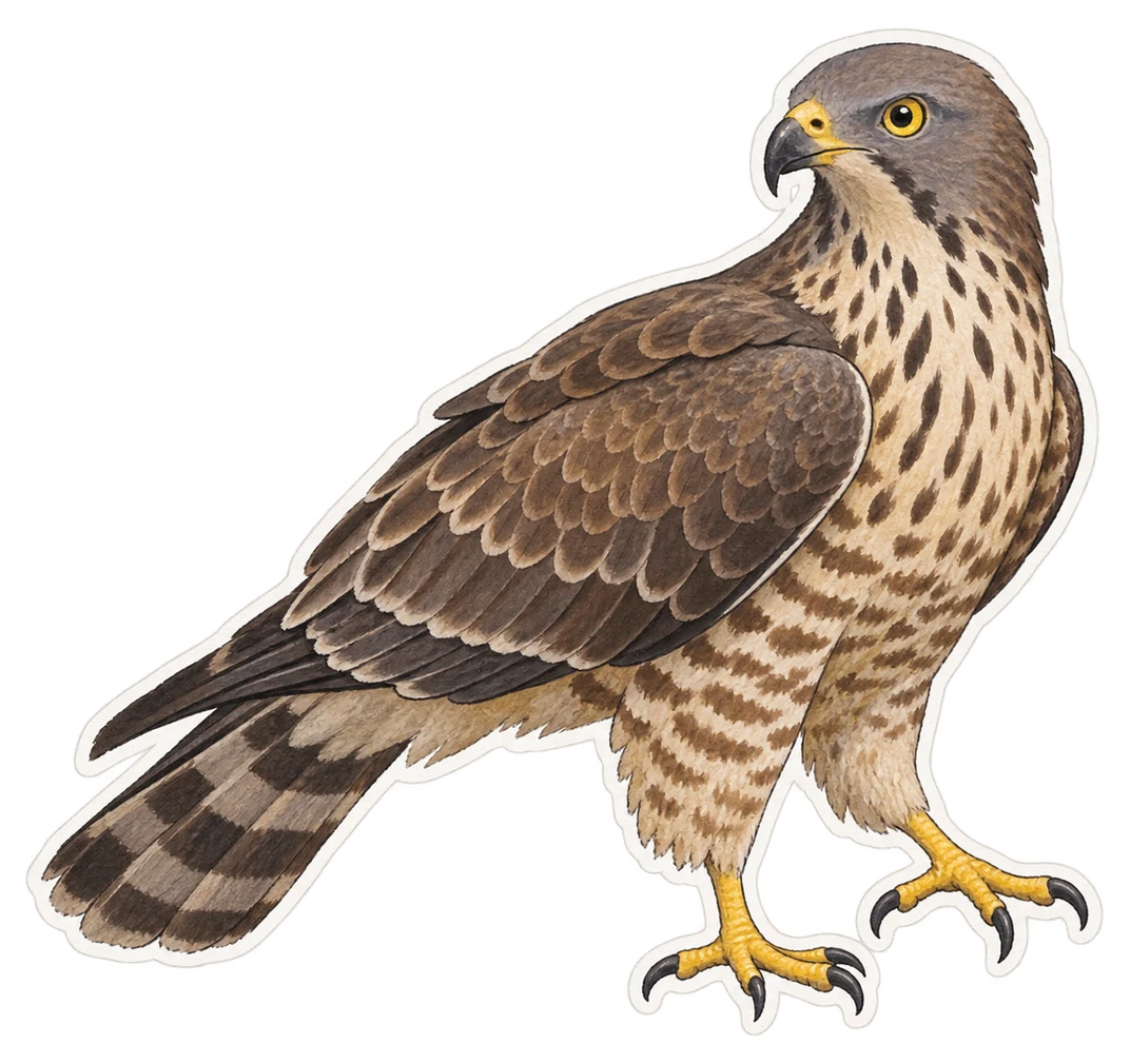 La bondrée orientale (Pernis ptilorhynchus)