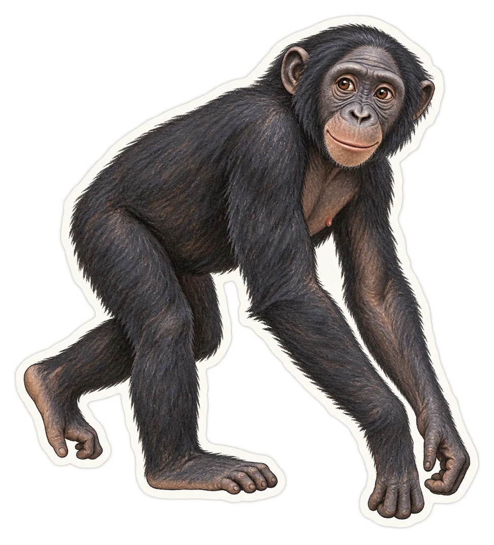 Le bonobo (Pan paniscus)