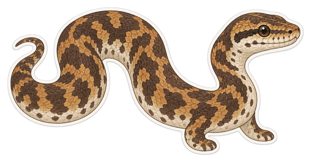 Le python à lèvres blanches (Leiopython albertisii)