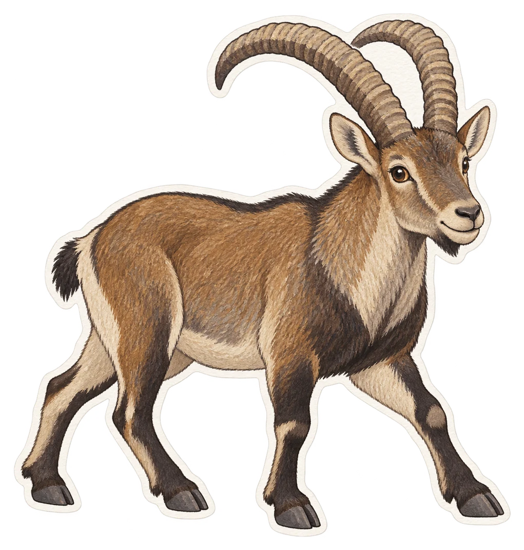 Le bouquetin d’Espagne (Capra pyrenaica)