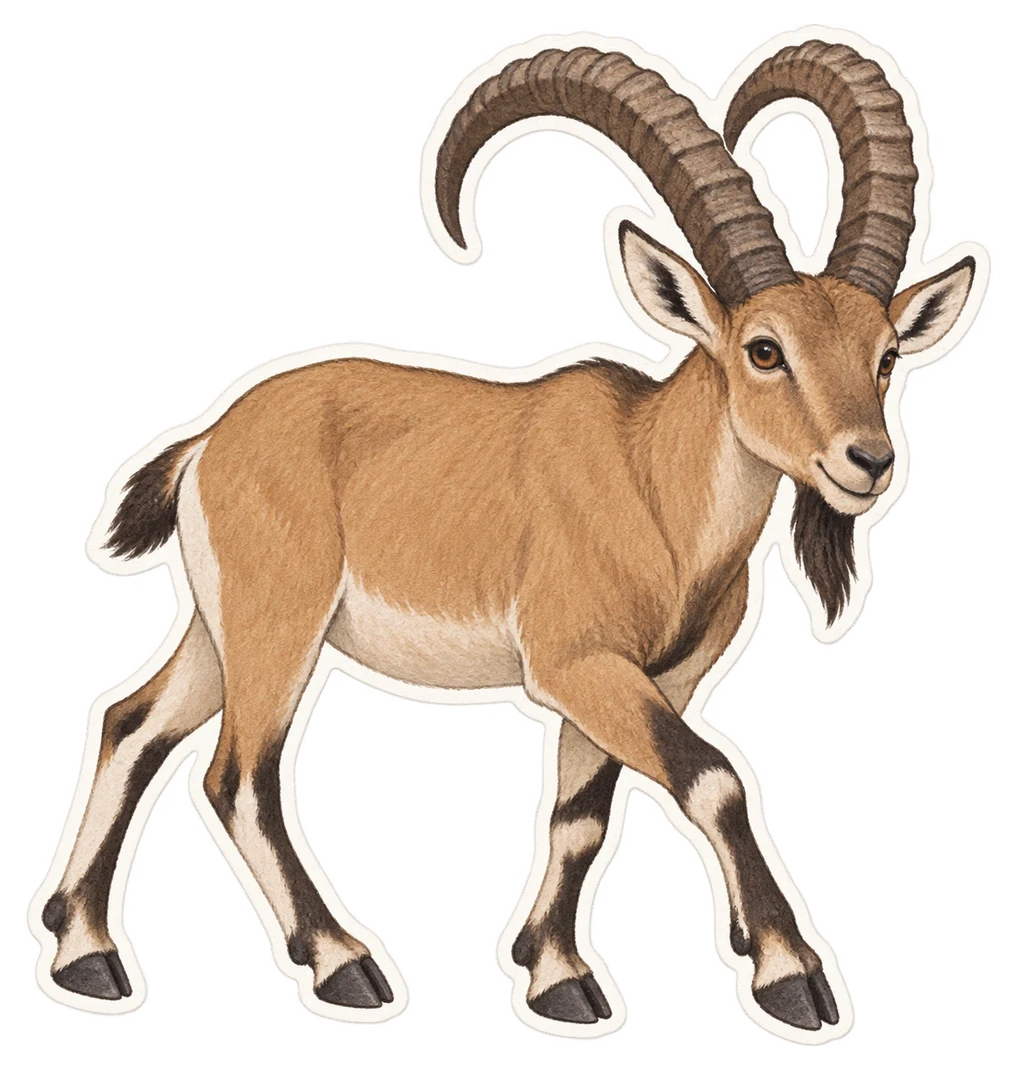Le bouquetin de Nubie (Capra nubiana)