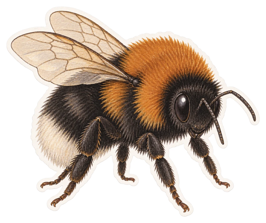 Le bourdon des arbres (Bombus hypnorum)