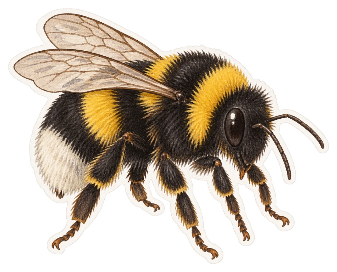 Le bourdon des jardins (Bombus hortorum)
