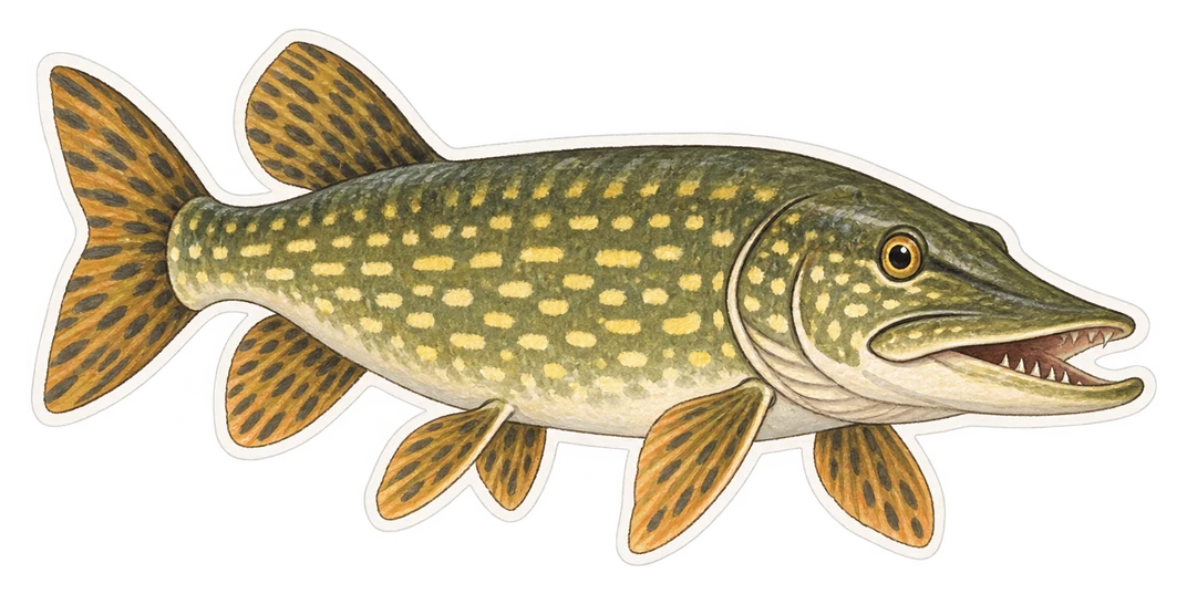 Le brochet (Esox lucius)