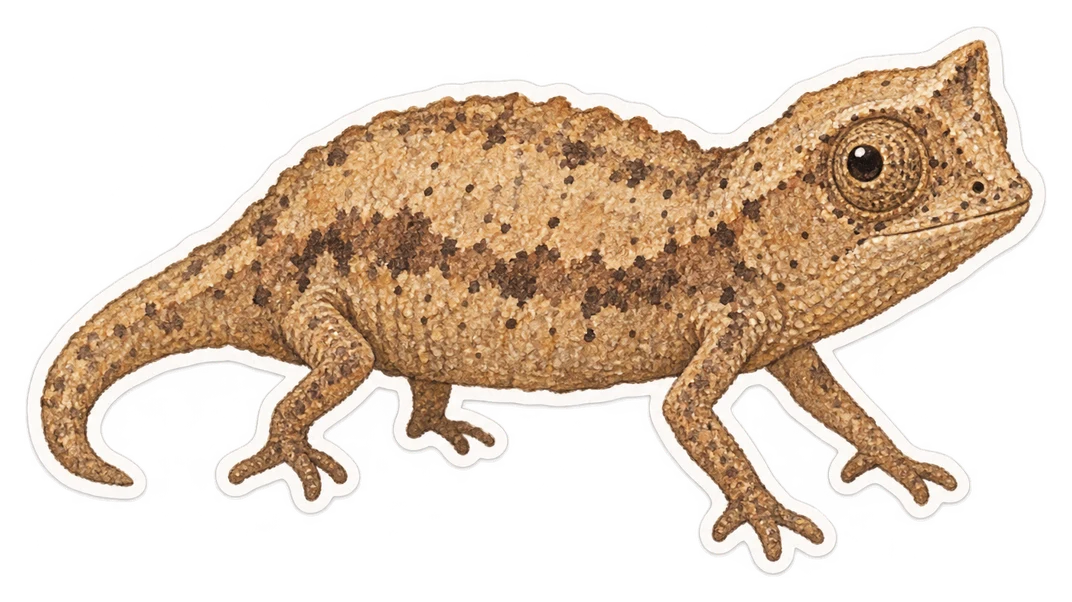 Le brookesia micra (Brookesia micra)