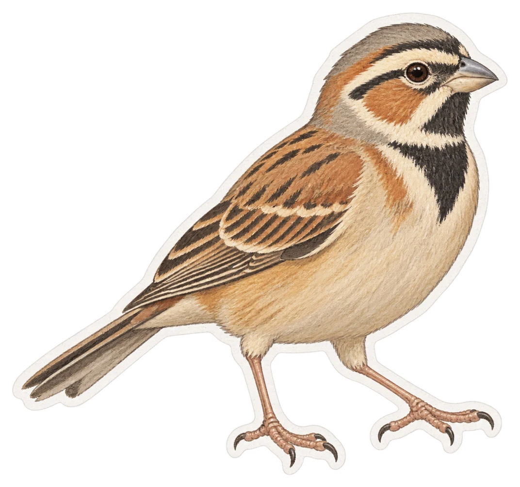 Le bruant du Sahara (Emberiza sahari)