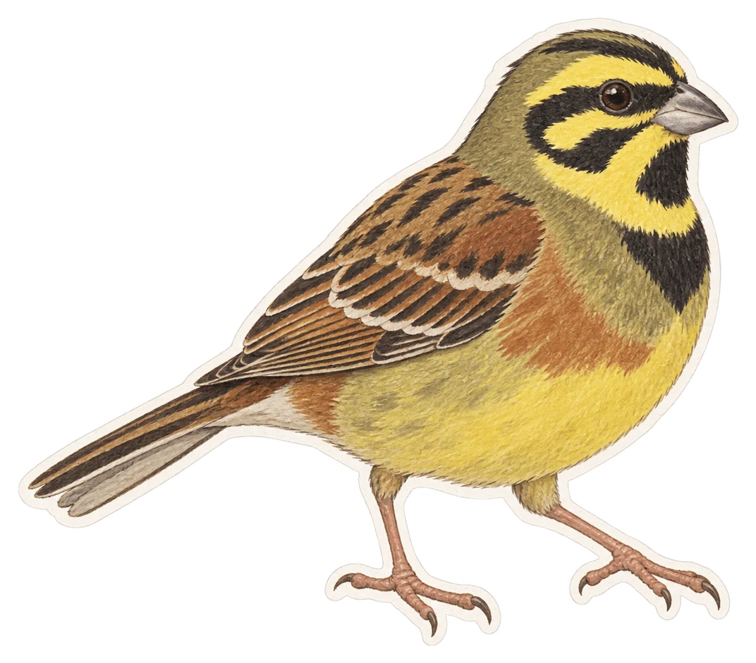 Le bruant zizi (Emberiza cirlus)
