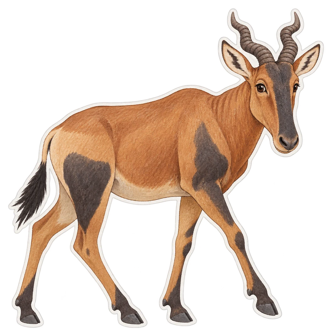 Le bubale de Lichtenstein (Alcelaphus lichtensteinii)