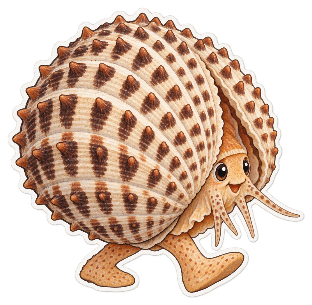 La bucarde tuberculée (Acanthocardia tuberculata)