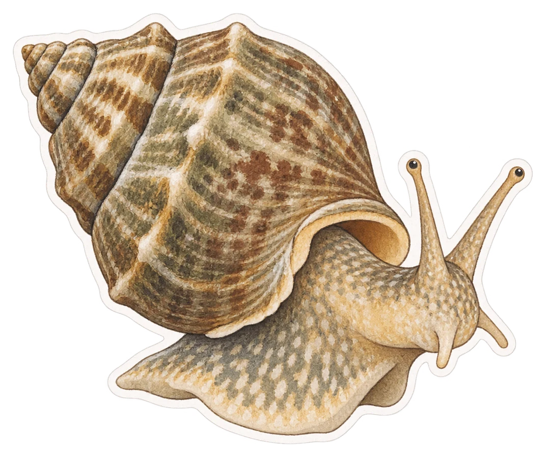 Le bulot (Buccinum undatum)