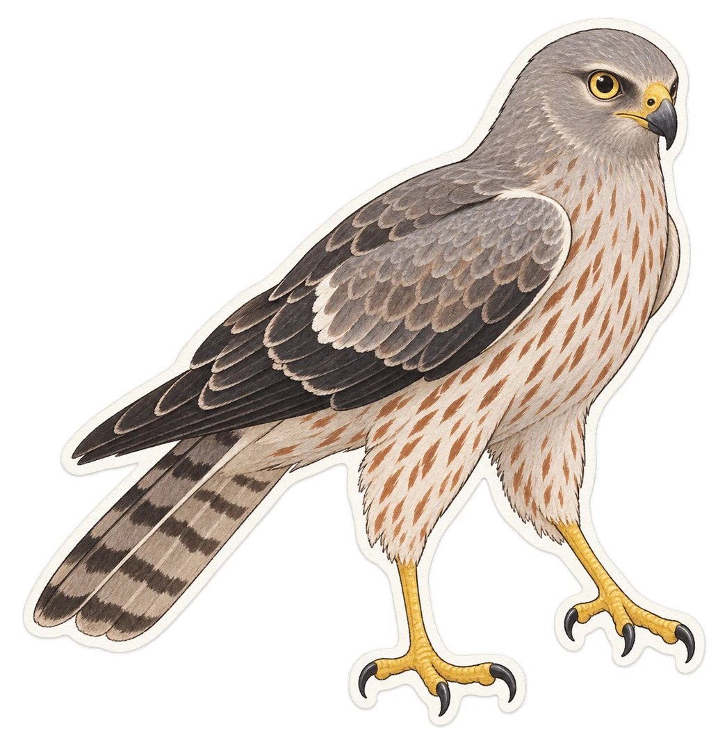 Le busard de Gould (Circus approximans)