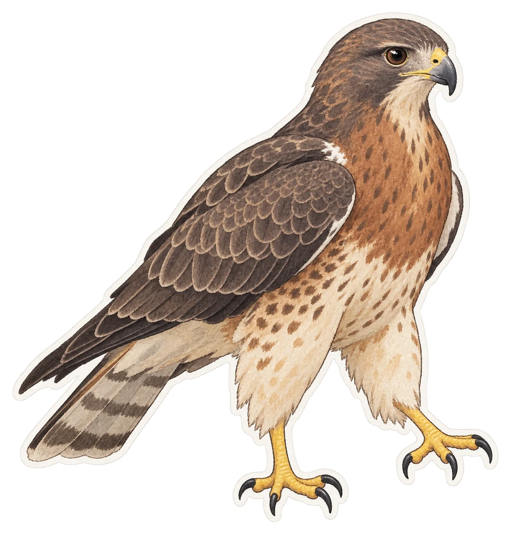 La buse de Swainson (Buteo swainsoni)