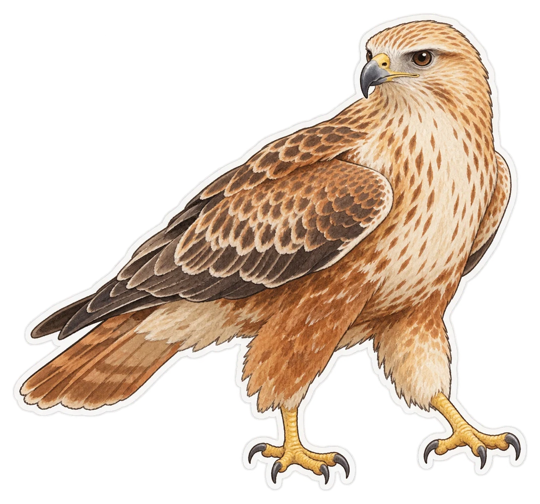 La buse féroce (Buteo rufinus)