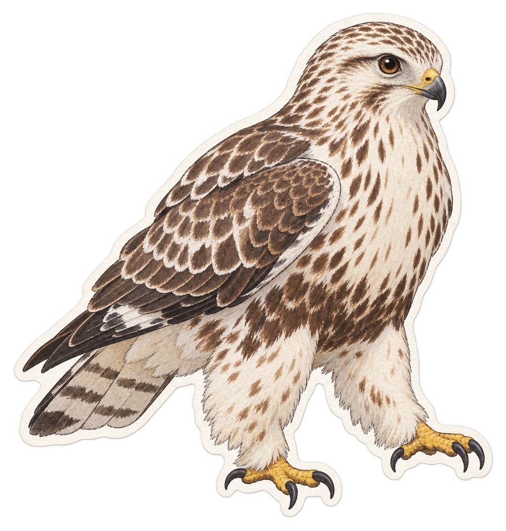 La buse pattue (Buteo lagopus)