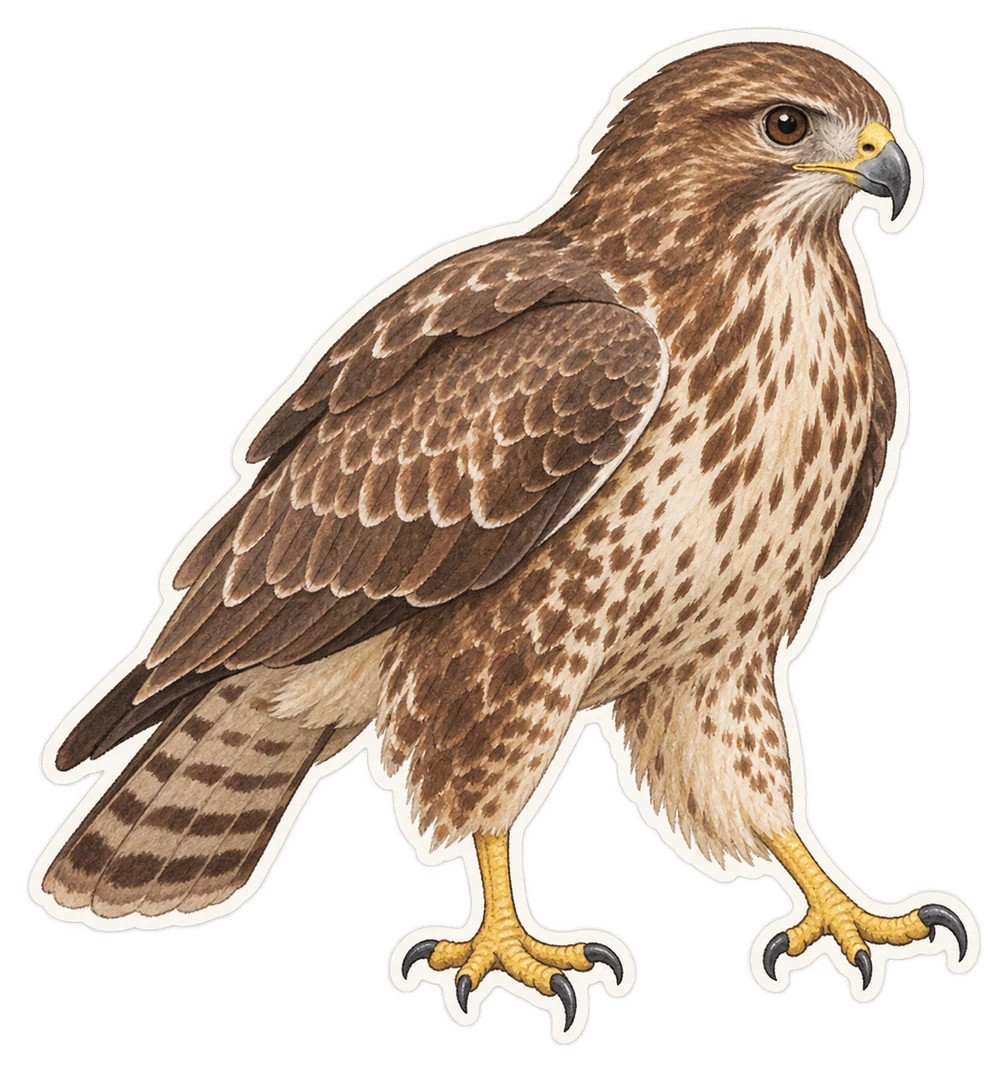 La buse variable (Buteo buteo)