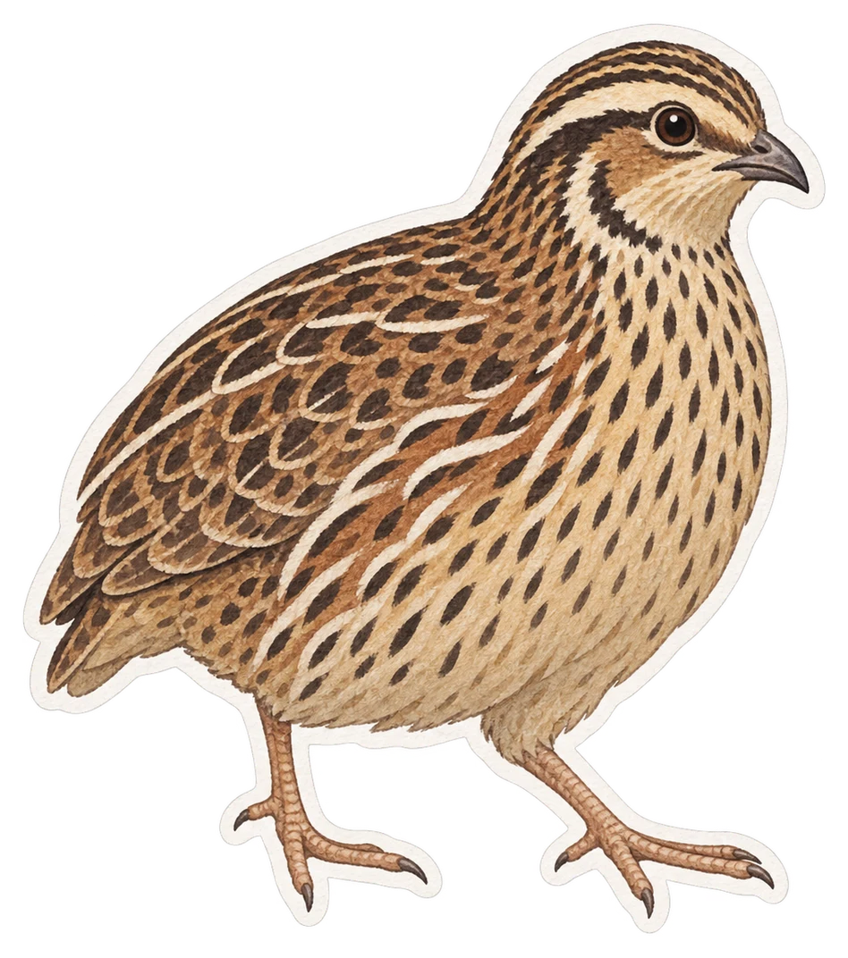 La caille nattée (Coturnix coromandelica)