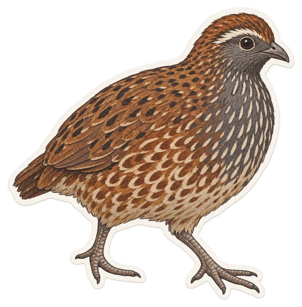 La caille tasmane (Synoicus ypsilophorus)