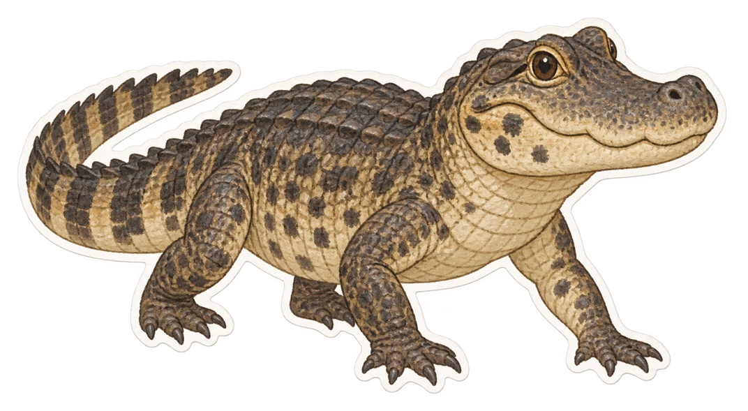 Le caïman à museau large (Caiman latirostris)