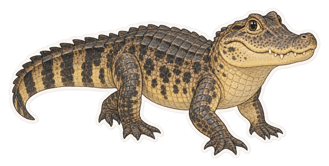 Le caïman yacaré (Caiman yacare)