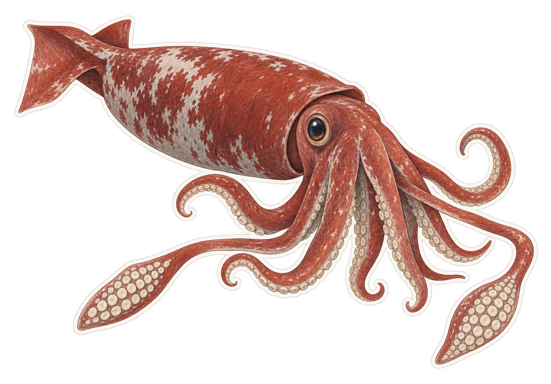 Le calmar colossal (Mesonychoteuthis hamiltoni)