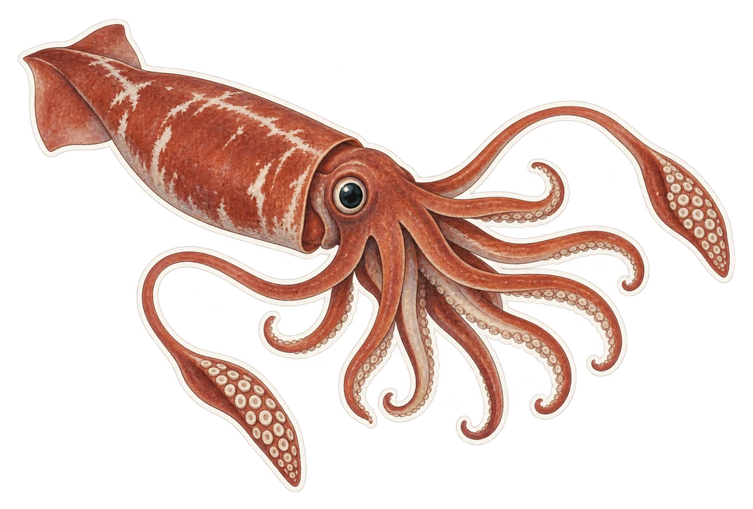 Le calmar géant (Architeuthis dux)
