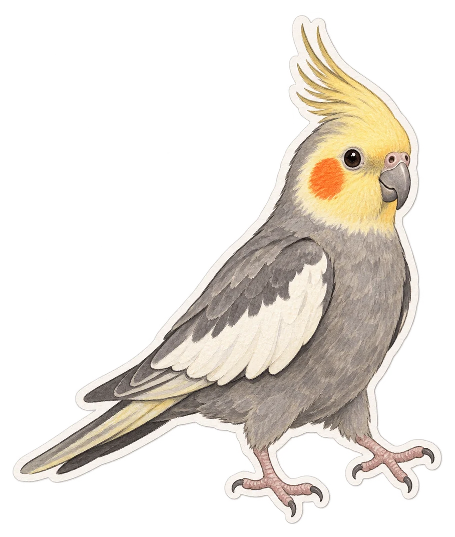 La calopsitte élégante (Nymphicus hollandicus)