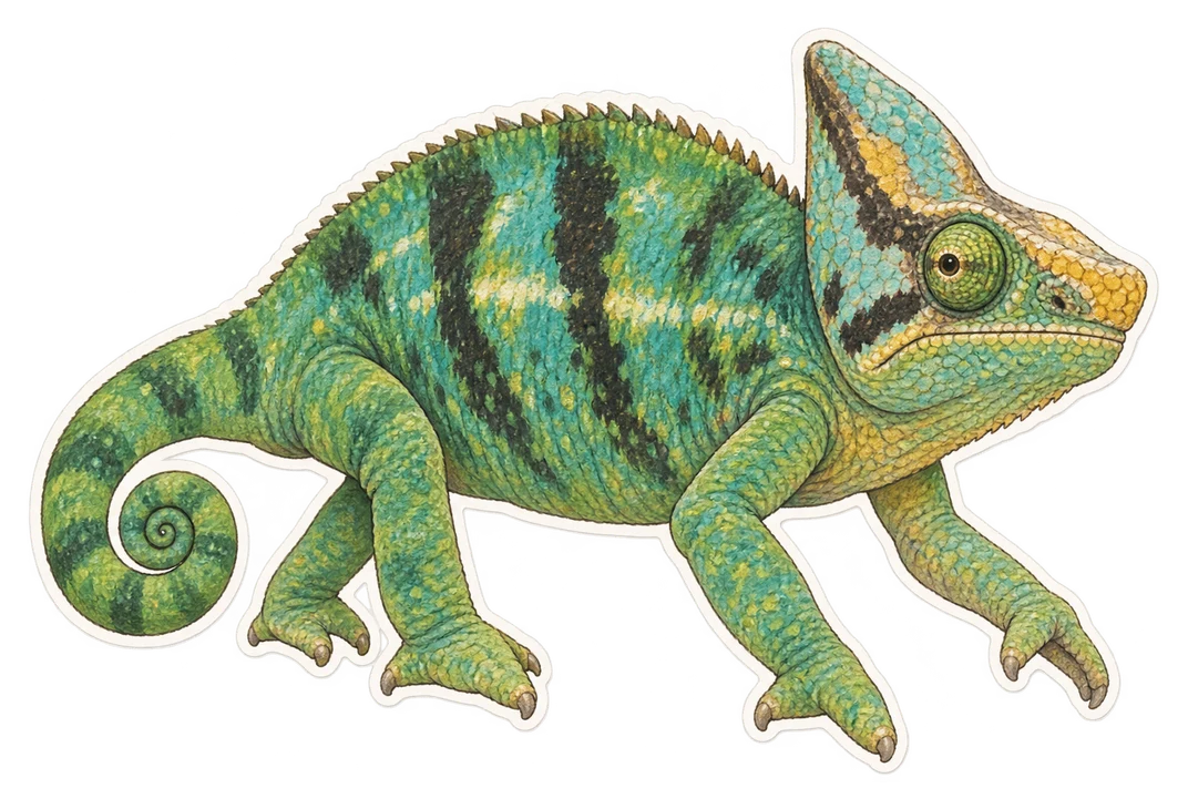 Le caméléon de Parson (Calumma parsonii)