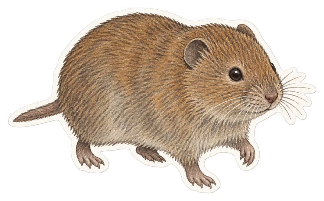 Le campagnol d’Ondrias (Microtus levis)