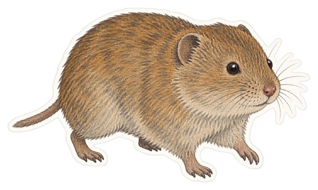 Le campagnol de Gerbe (Microtus gerbii)