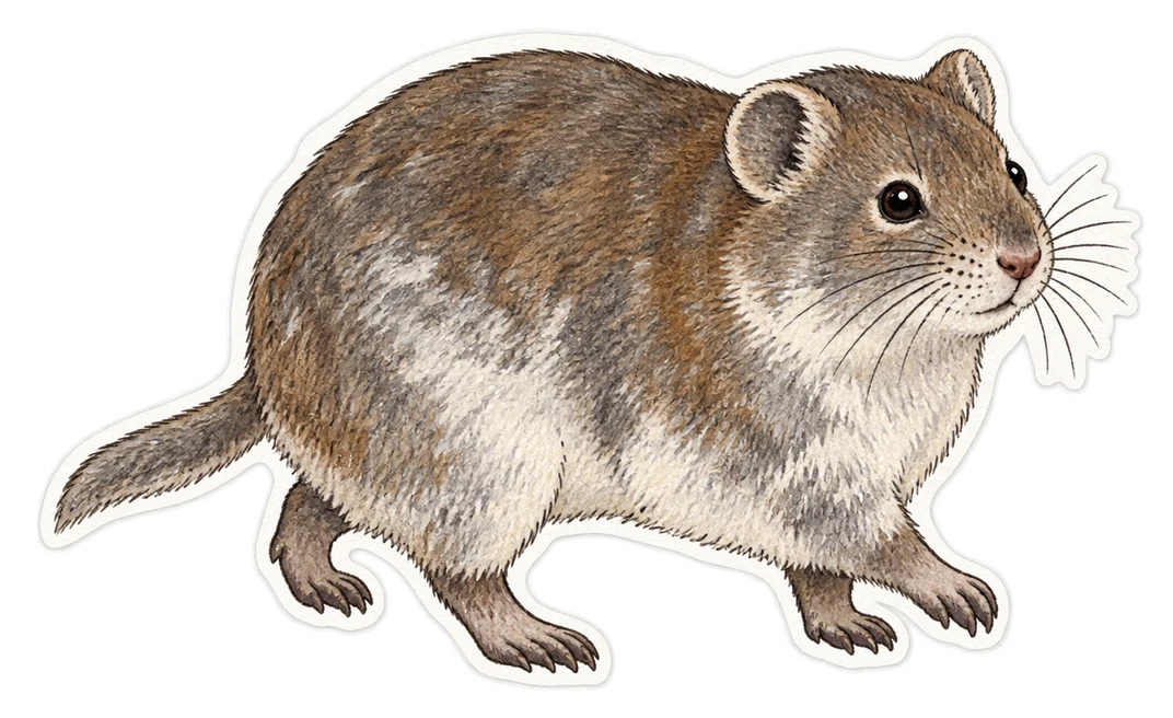 Le campagnol des neiges (Chionomys nivalis)