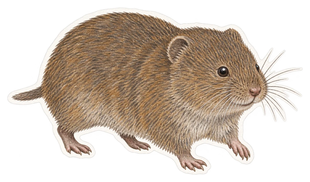 Le campagnol souterrain (Microtus subterraneus)