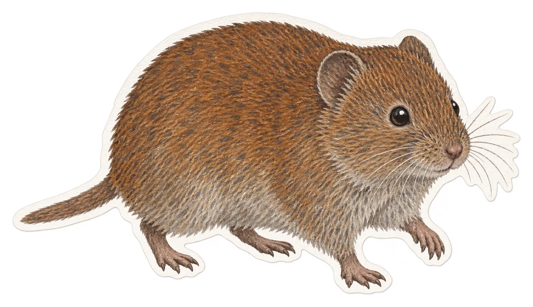 Le campagnol sylvestre (Microtus agrestis)
