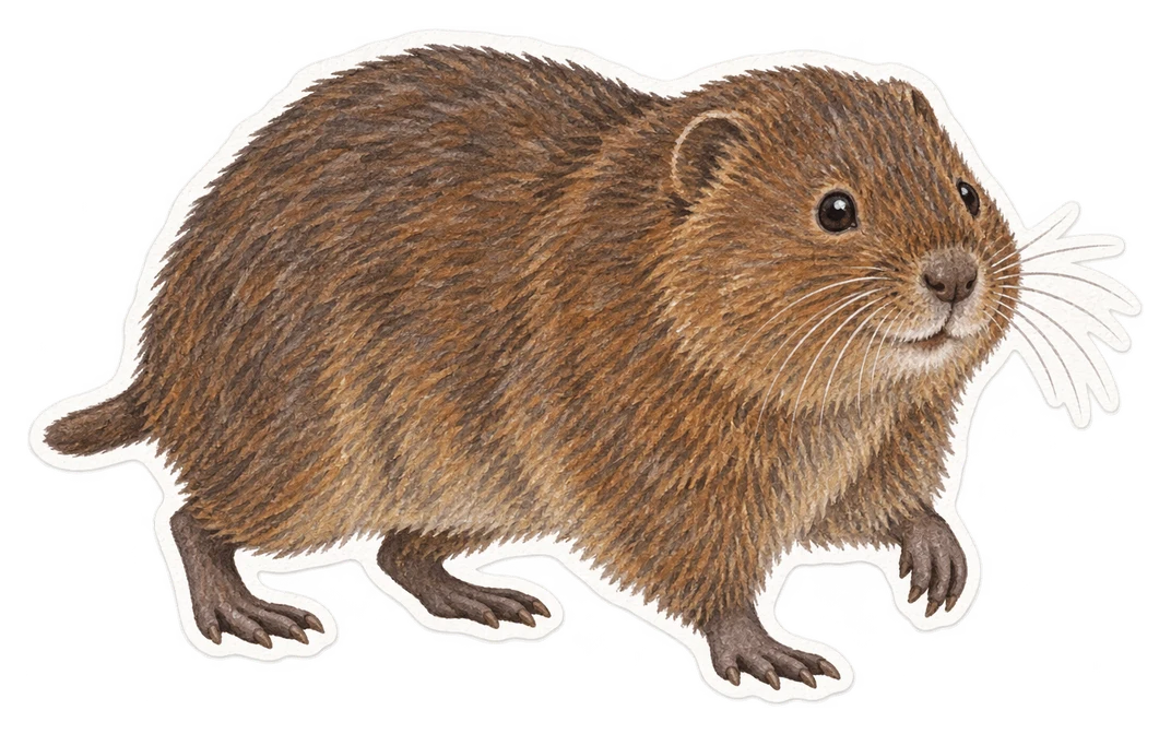 Le campagnol terrestre (Arvicola amphibius)