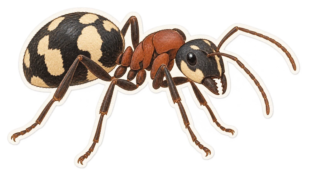 La fourmi Camponotus maculatus (Camponotus maculatus)