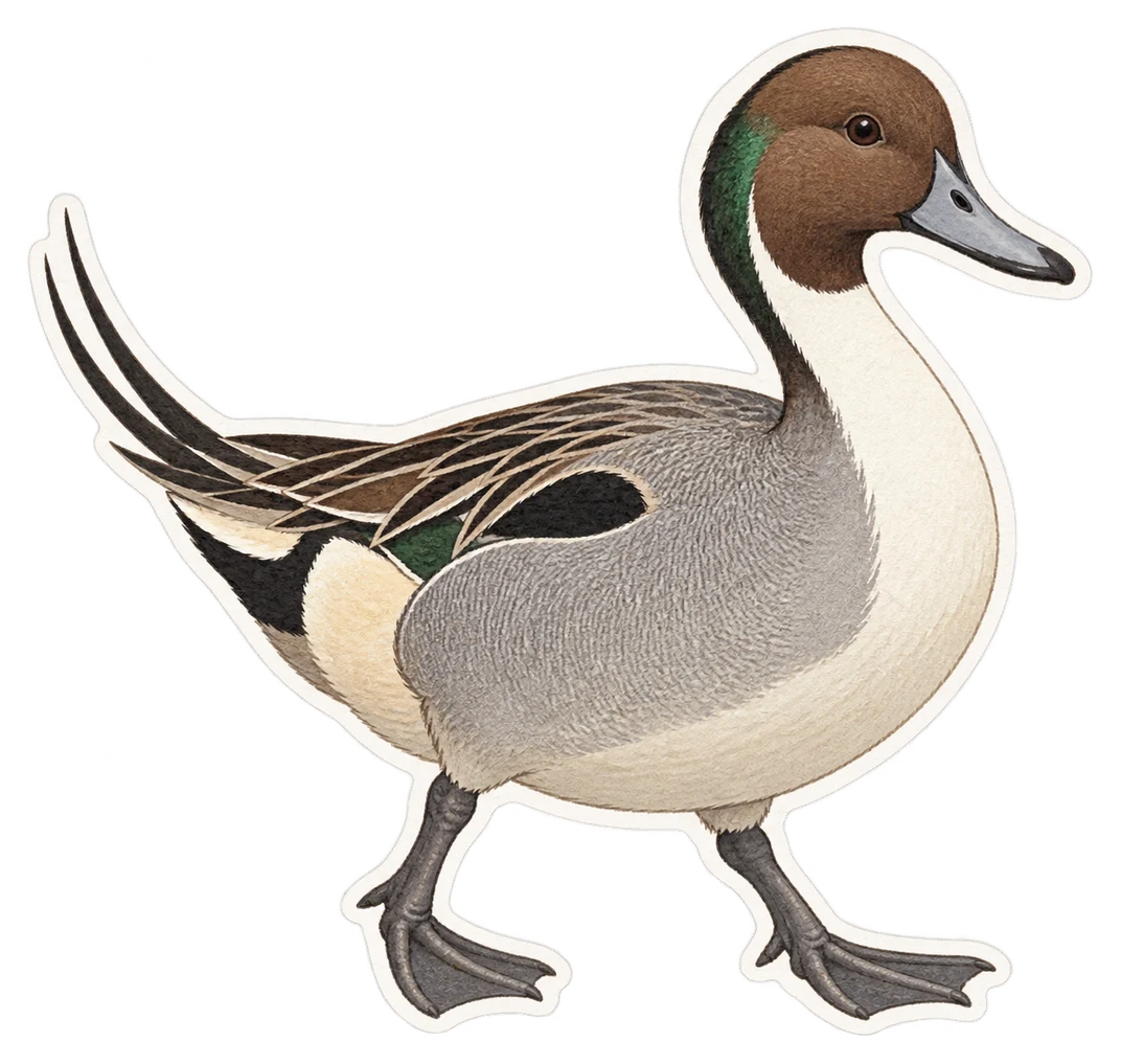 Le canard à faucilles (Mareca falcata)
