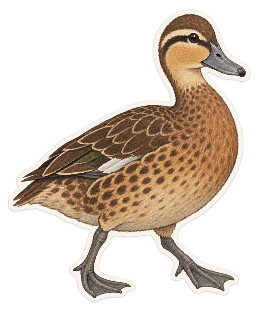 Le canard brun (Anas fulvigula)