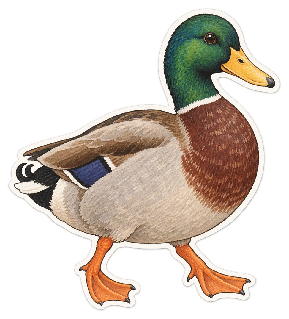 Le canard colvert (Anas platyrhynchos)