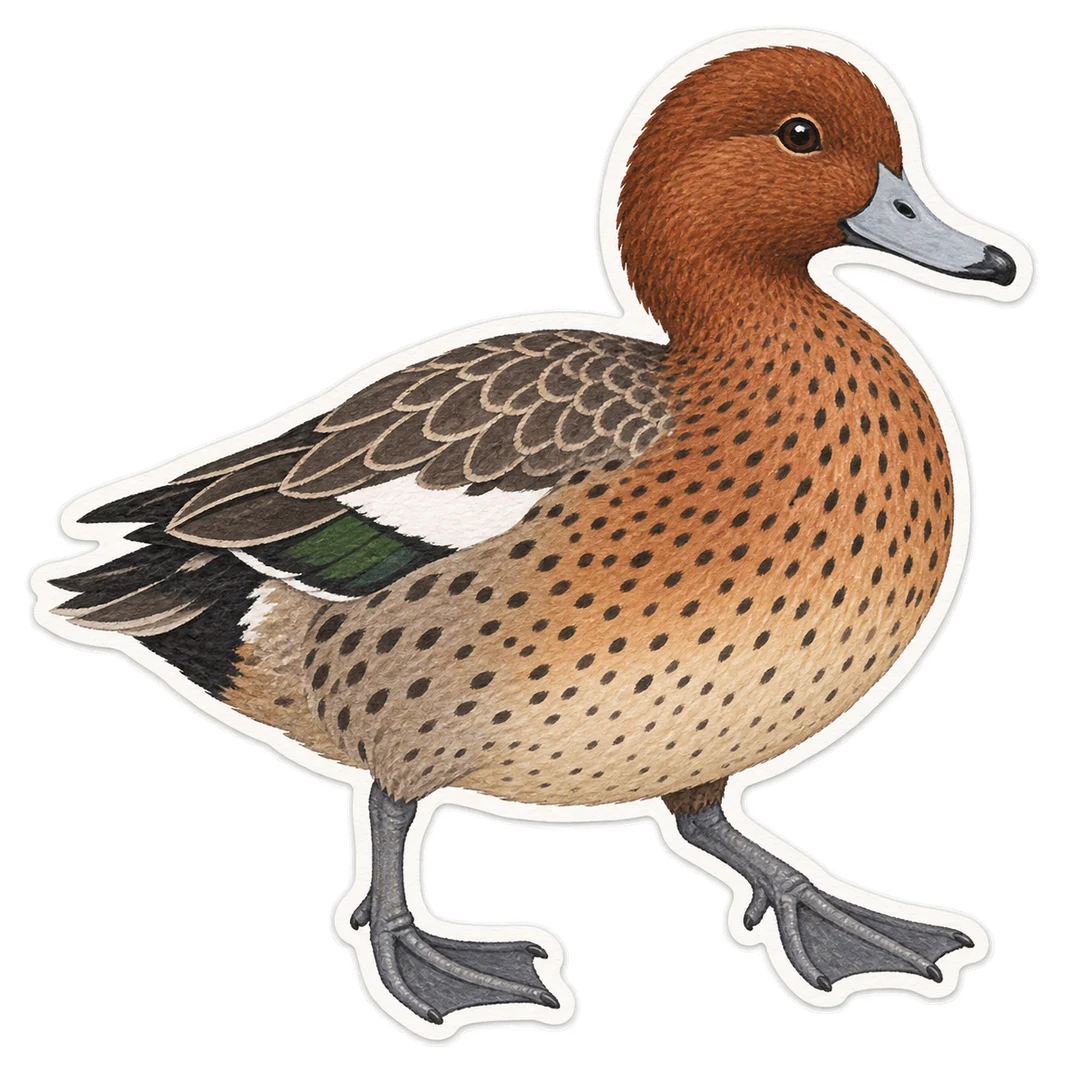 Le canard de Chiloé (Mareca sibilatrix)