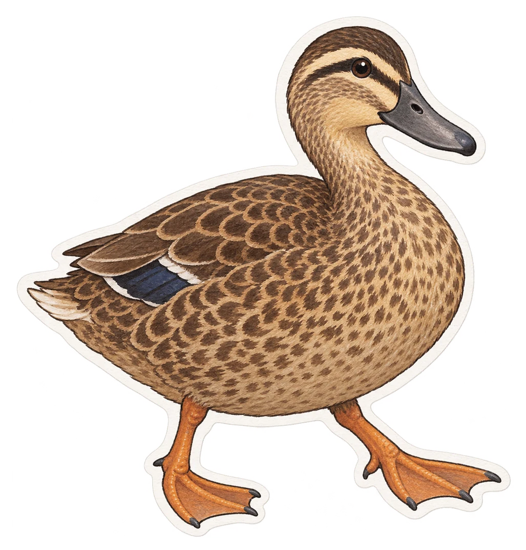 Le canard de Laysan (Anas laysanensis)