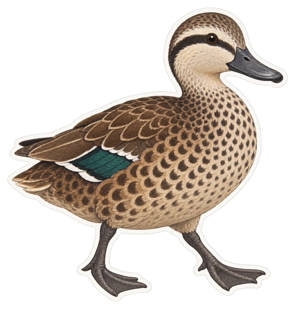 Le canard de Meller (Anas melleri)