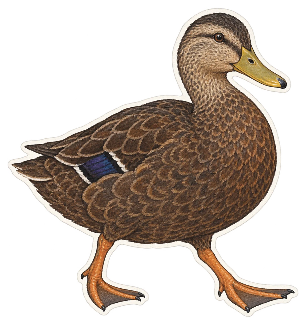 Le canard noir (Anas rubripes)