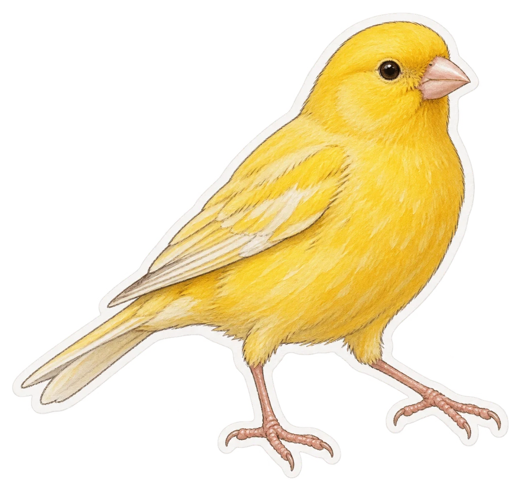 Le canari domestique (Serinus canaria)