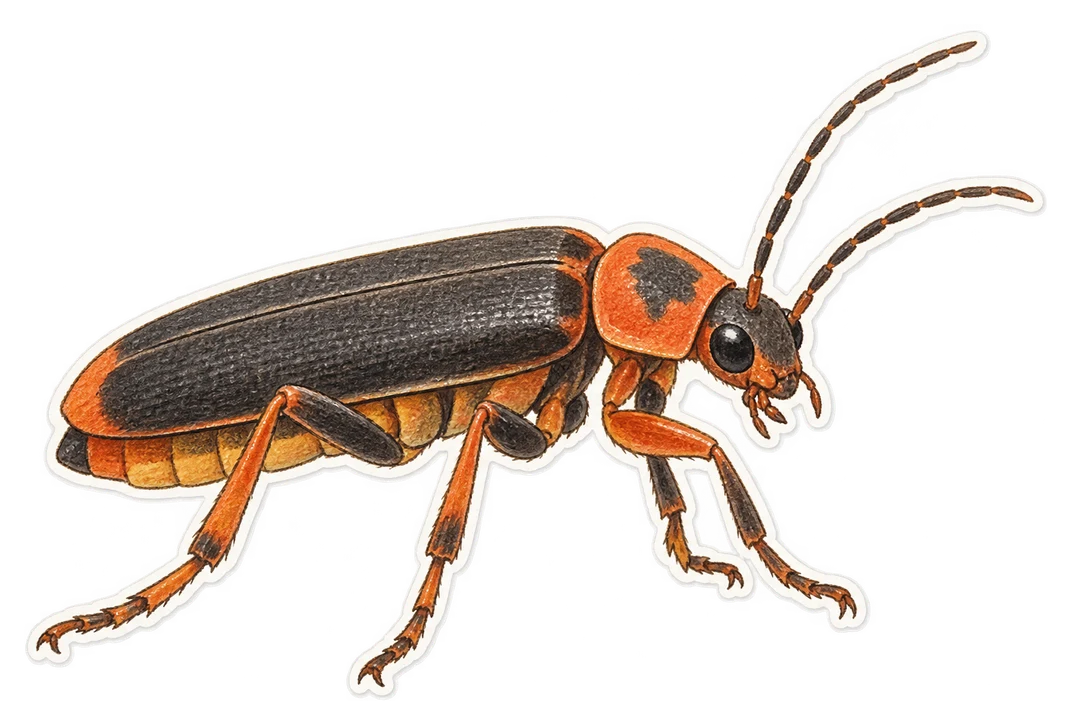 Le cantharide rustique (Cantharis rustica)