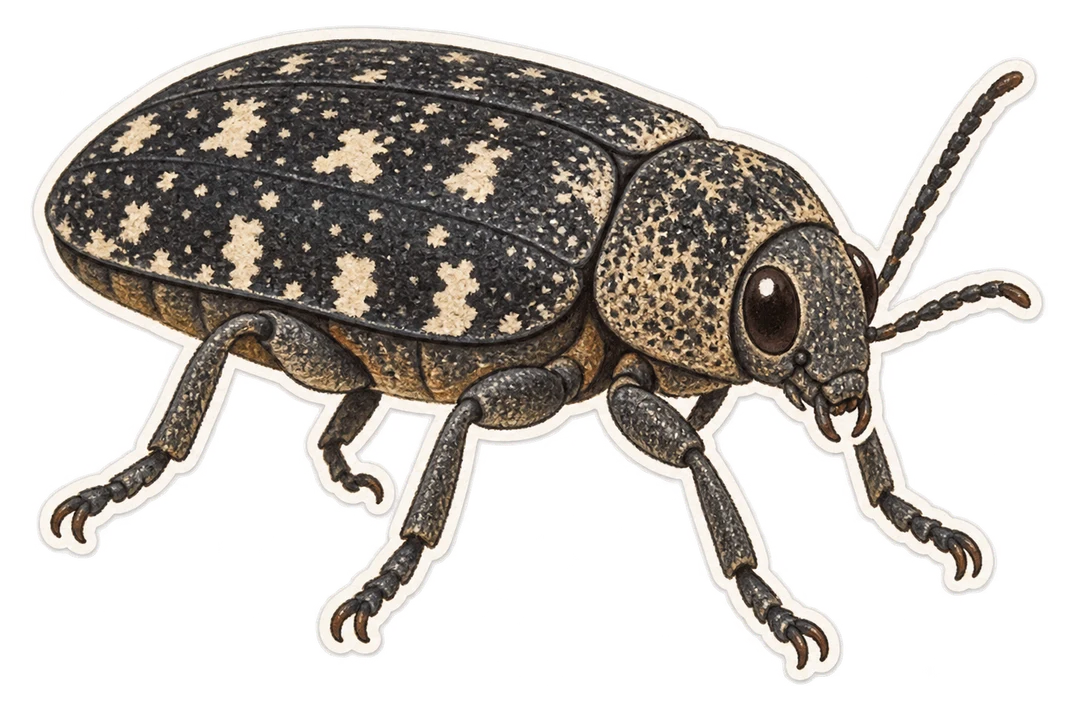 Le capnode du pêcher (Capnodis tenebrionis)