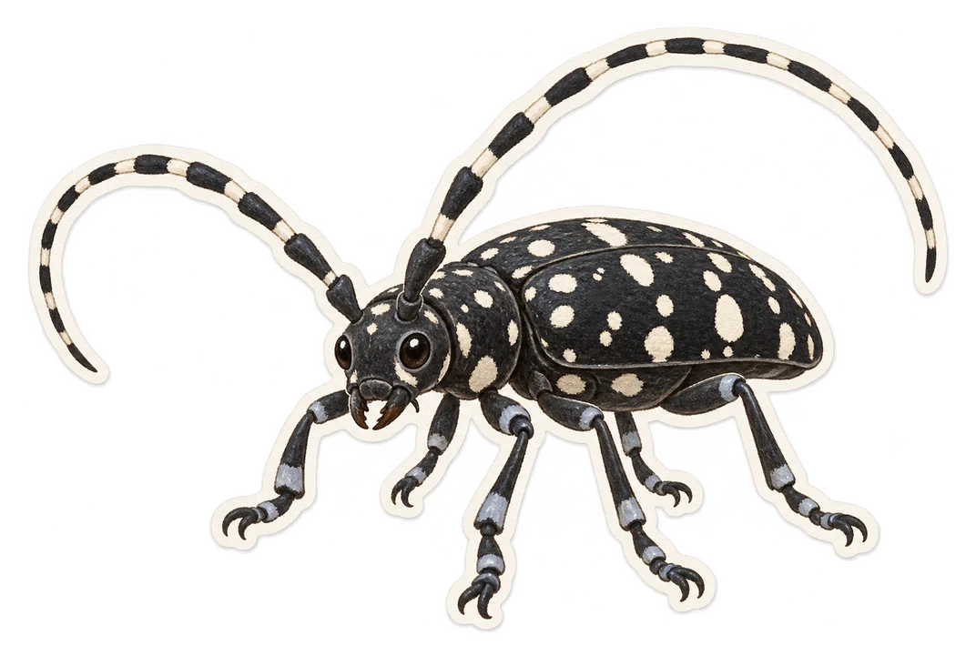 Le capricorne asiatique des agrumes (Anoplophora chinensis)