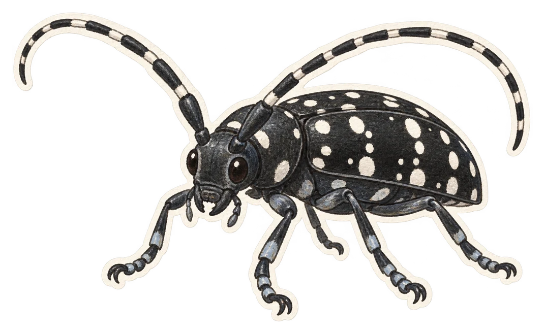 Le capricorne asiatique (Anoplophora glabripennis)