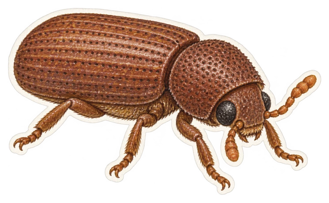 Le capucin des grains (Rhyzopertha dominica)