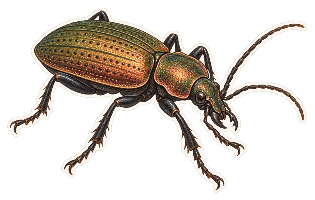 Le carabe à reflet cuivré (Carabus auronitens)