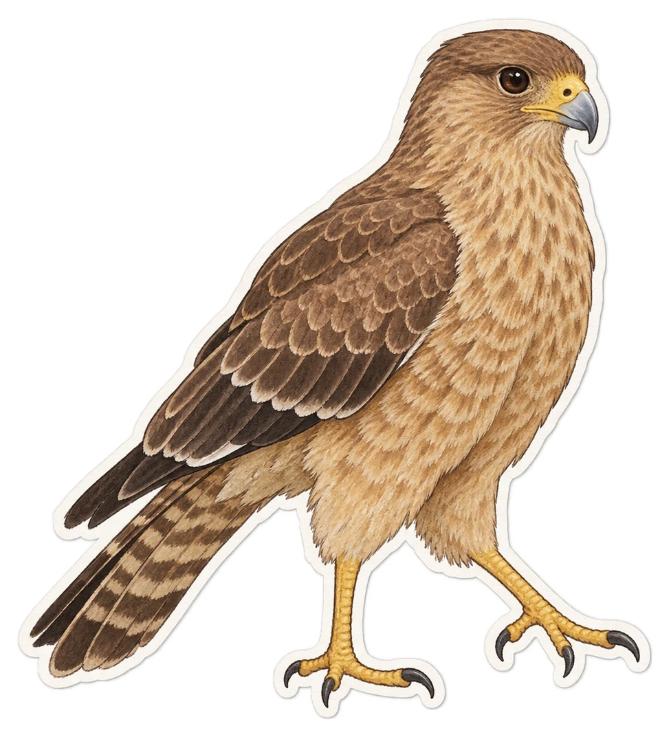 Le caracara chimango (Milvago chimango)
